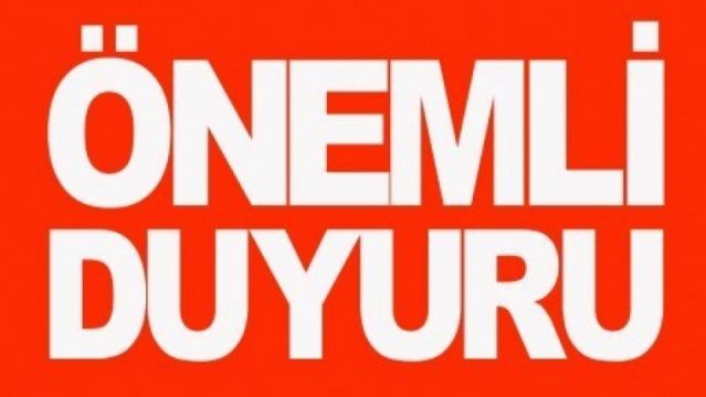 Önemli Duyuru