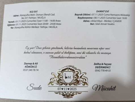 Muhtar Feyyaz Değirmenci Oğlu Mücahiti Evlendirdi